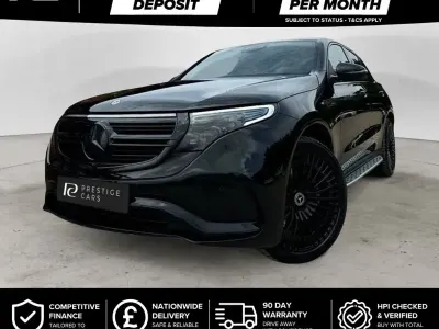 Used Mercedes EQC400 AMG line 300 kW (408 HP) 2022 Black SUV