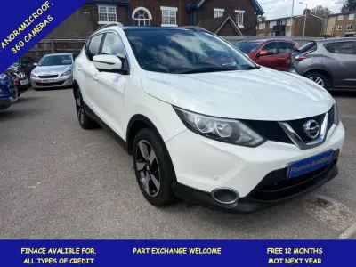 Used Nissan Qashqai N-TEC 110 HP (80 kW) 2015 White SUV