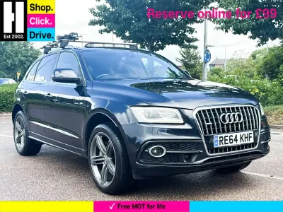 Used Audi Q5 S-line plus 245 HP (180 kW) 2014 Blue SUV