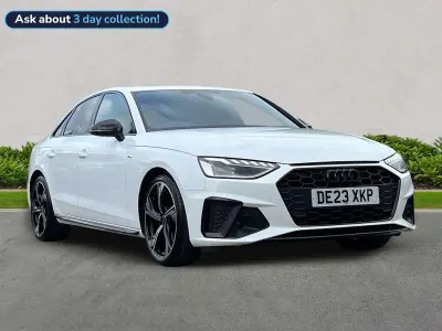 Used Audi A4 Black Edition 163 HP (119 kW) 2023 White Sedan