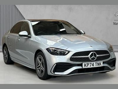 Used Mercedes C300e AMG Line Premium Plus 313 HP (230 kW) 2024 Metallic paint hightech silver Sedan