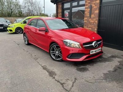 Used Mercedes A200 AMG line 134 HP (98 kW) 2016 Red Hatchback
