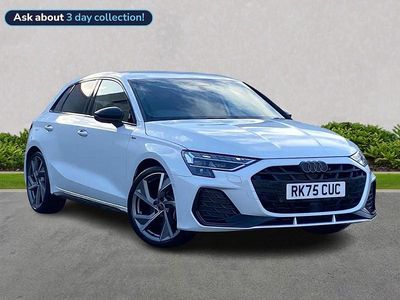 Used Audi A3 Black Edition 150 HP (110 kW) 2025 White Hatchback