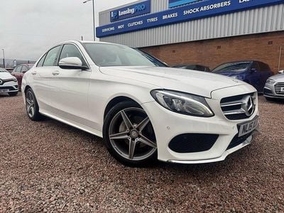 White Used 2015 Mercedes C200 AMG line Sedan | £11,591 (Fair price)