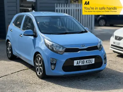 Second-hand Kia Picanto 83 CP (61 kW) 2018 Albastru Hatchback
