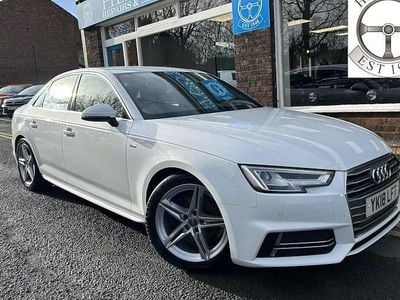 White Used 2018 Audi A4 S-Line Sedan | £9,495 (Fair price)