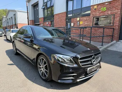 Used Mercedes E220 AMG line 2020 Black Sedan
