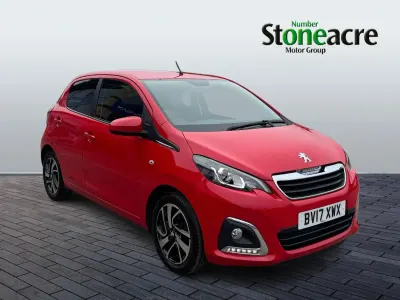 Used Peugeot 108 Allure 82 HP (60 kW) 2017 Red Hatchback