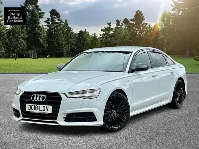 Used Audi A6 Black Edition 272 HP (200 kW) 2018 White Sedan