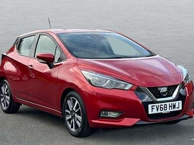 Used Nissan Micra Acenta 90 HP (66 kW) 2018 Metallic  passion red  Hatchback