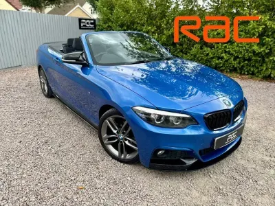 Used BMW 218 M Sport 150 HP (110 kW) 2018 Blue Cabriolet