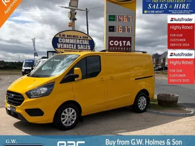 Used Ford Transit Custom 130 HP (95 kW) 2022 Yellow Van