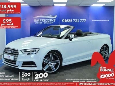 Used Audi S3 Cabriolet Comfort 300 HP (220 kW) 2019 White Cabriolet