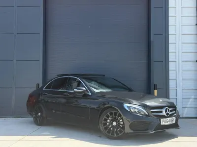 Used Mercedes C220 AMG Line Premium 170 HP (125 kW) 2014 Black Sedan