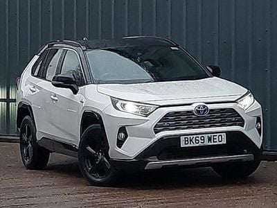 White Used 2019 Toyota RAV4 Hybrid SUV | £23,498 (A bit pricey)