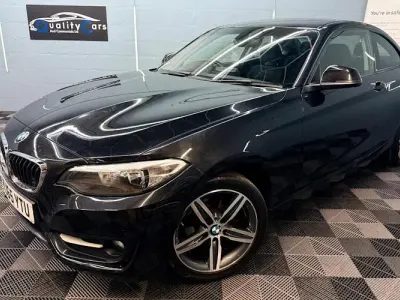 Used BMW 218 Sport Line 136 HP (100 kW) 2015 Black Coupe