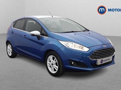 Used Ford Fiesta Zetec 101 HP (74 kW) 2016 Blue Hatchback