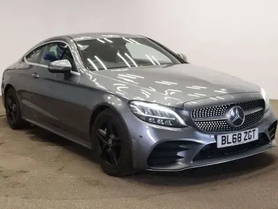 Used Mercedes C200 AMG line 184 HP (135 kW) 2019 Grey Coupe