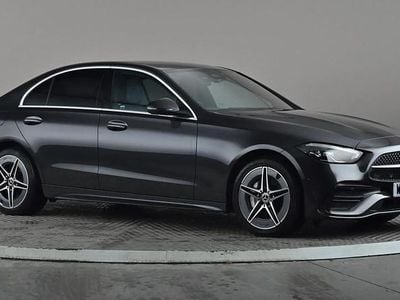 Grey Used 2022 Mercedes C300e AMG line Sedan | £23,998 (Fair price)