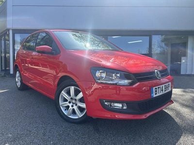 Begagnad VW Polo Edition 2014 Röd Halvkombi