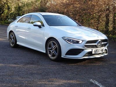 Used Mercedes CLA200 AMG line 163 HP (119 kW) 2020 White Coupe