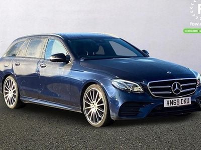 Used Mercedes E220 AMG line 194 HP (142 kW) 2019 Blue Estate