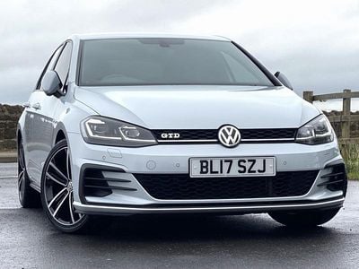 Used VW Golf VII GTD 184 HP (135 kW) 2017 White silver Hatchback