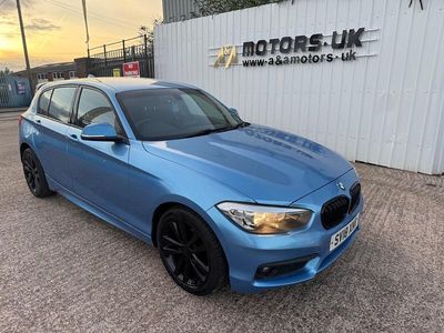 Used BMW 118 Sport Line 2018 Blue Hatchback