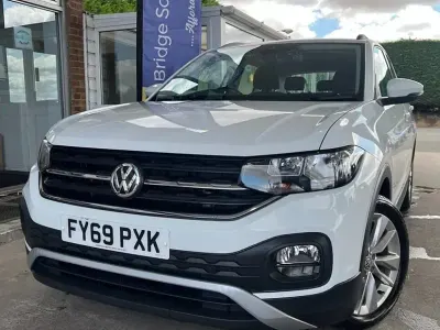 Used VW T-Cross SE 95 HP (69 kW) 2019 White SUV