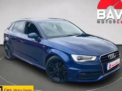 Used Audi A3 S-Line 184 HP (135 kW) 2016 Blue Hatchback