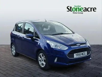 Used Ford B-MAX Zetec 88 HP (64 kW) 2018 Blue MPV