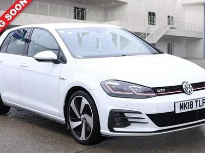 White Used 2018 VW Golf VII GTI Hatchback | £16,300 (Fair price)