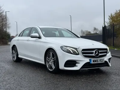 Used Mercedes E220 AMG line 2016 White Sedan