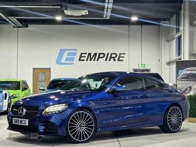 Blue Used 2019 Mercedes C220 AMG line Coupe | £17,495 (Fair price)