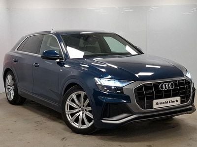 Used Audi Q8 S-Line 286 HP (210 kW) 2019 Blue SUV