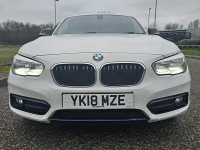 Used BMW 118 Sport Line 2018 White Hatchback