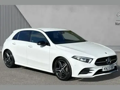 Used Mercedes A180 AMG Line Premium 134 HP (98 kW) 2023 White Hatchback