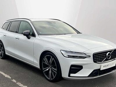 White Used 2021 Volvo V60 R-Design Estate | £22,985 (Expensive)
