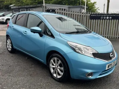 Used Nissan Note S 98 HP (72 kW) 2015 Blue Hatchback