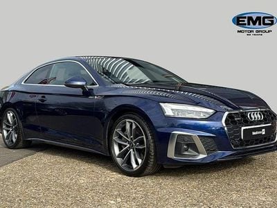 Used Audi A5 S-Line 265 HP (194 kW) 2022 Blue Coupe