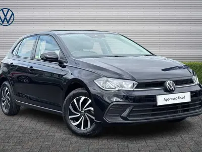 Used VW Polo Life 95 HP (69 kW) 2023 Black Hatchback