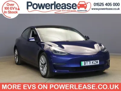 Used Tesla Model 3 Long Range AWD 77 kW (106 HP) 2021 Blue Sedan