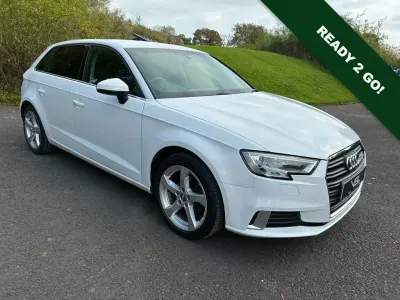 Used Audi A3 Sportback Sport 150 HP (110 kW) 2018 White Hatchback