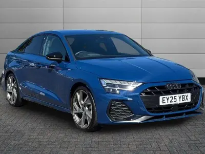 Used Audi A3 Black Edition 150 HP (110 kW) 2025 Blue Sedan