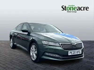 Used Skoda Superb SE L 190 HP (139 kW) 2020 Green Hatchback