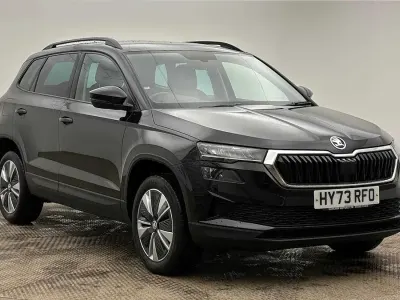 Used Skoda Karoq SE Drive 110 HP (80 kW) 2023 Black magic pearl effect SUV