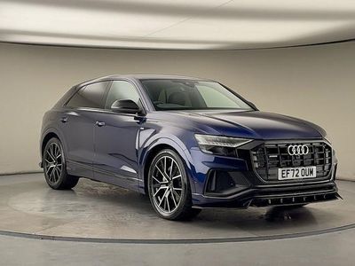 Navarra blue metallic/navarra blue metallic Used 2022 Audi Q8 Black Edition SUV | £49,200 (Fair price)