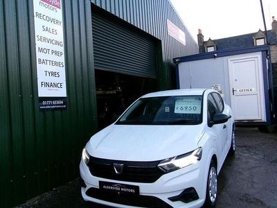 White Used 2021 Dacia Sandero Essentiel Hatchback | £6,950 (A bit pricey)