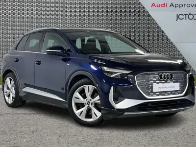 Used Audi Q4 e-tron S-Line 150 kW (204 HP) 2021 Blue SUV