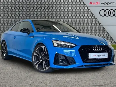Used Audi A5 Comfort 200 HP (147 kW) 2021 Blue Coupe